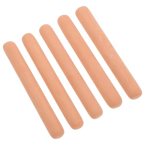 LOORGVEL 5 Unidades de Barras Retenedoras de Azúcar Moreno de Terracota Reutilizables para Suavizar y Conservar Azúcar Recipientes de Almacenamiento de Alimentos Accesorio Práctico para