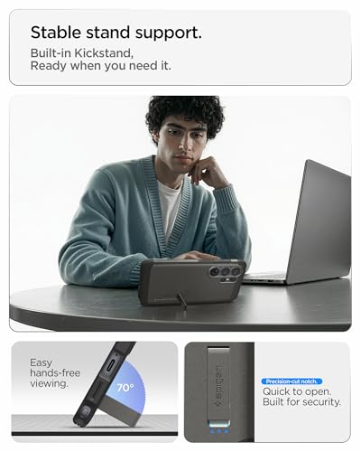 Image of Spigen for Galaxy S26 Ultra Case, Tough Armor MagFit [Kickstand] [Compatible with MagSafe] [Military-Grade Protection] - Gunmetal