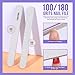 Teenitor Nail Polish Gel Remover Tools Kit with Nail Clips Nail Remover Pads Cuticle Pusher Nail Brushes Nail File Grits 120/180 Buffer Block Grits 400/4000, 6 Pack Purple