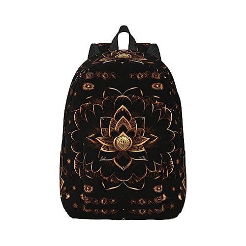 Sac à dos de voyage décontracté pour femme adulte motif lotus EdWal