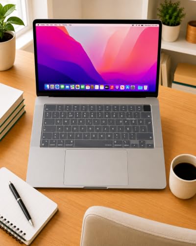 MacBook Türkçe Q Klavye Koruyucu M1-M5, Air 13.6 A2681 A3113 A3240 A3449, Pro 14 A2442 A3426 A3434, Pro 16 A2485 A3429, Neo 13 Ultra İnce Silikon Keyboard Cover Touch ID Protector Şeffaf