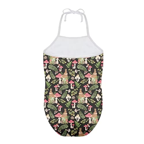 Image of Pinupub Girls One Piece Swimsuit Off Shoulder Halter Neck Cute Fashion Hawaiian Tropical Bathing Suit