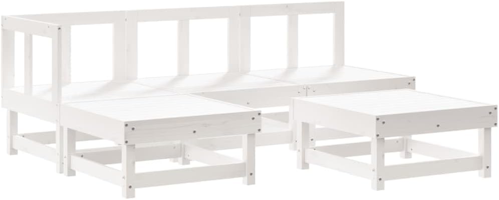vidaXL Chill in the Garden with This Modern Lounge Set, Comfy Outdoor Seating, Modular Style, Sturdy Pine