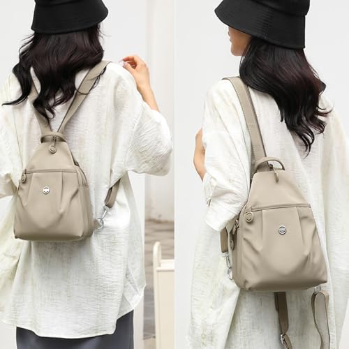 Vovtva Bag, 2025 Vovtva Double Zipper Large Capacity Chest Bag, Unisex Messenger Bag, Oxford Cloth Adjustable Shoulder Strap Travel Bag (Black)3