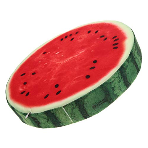 Lanfire 3D Fruit Stool Stump Cushion Watermelon Slice Memory Foam Cushion Pillow Doll Seat Pad Home Decor (Watermelon) #TOP9