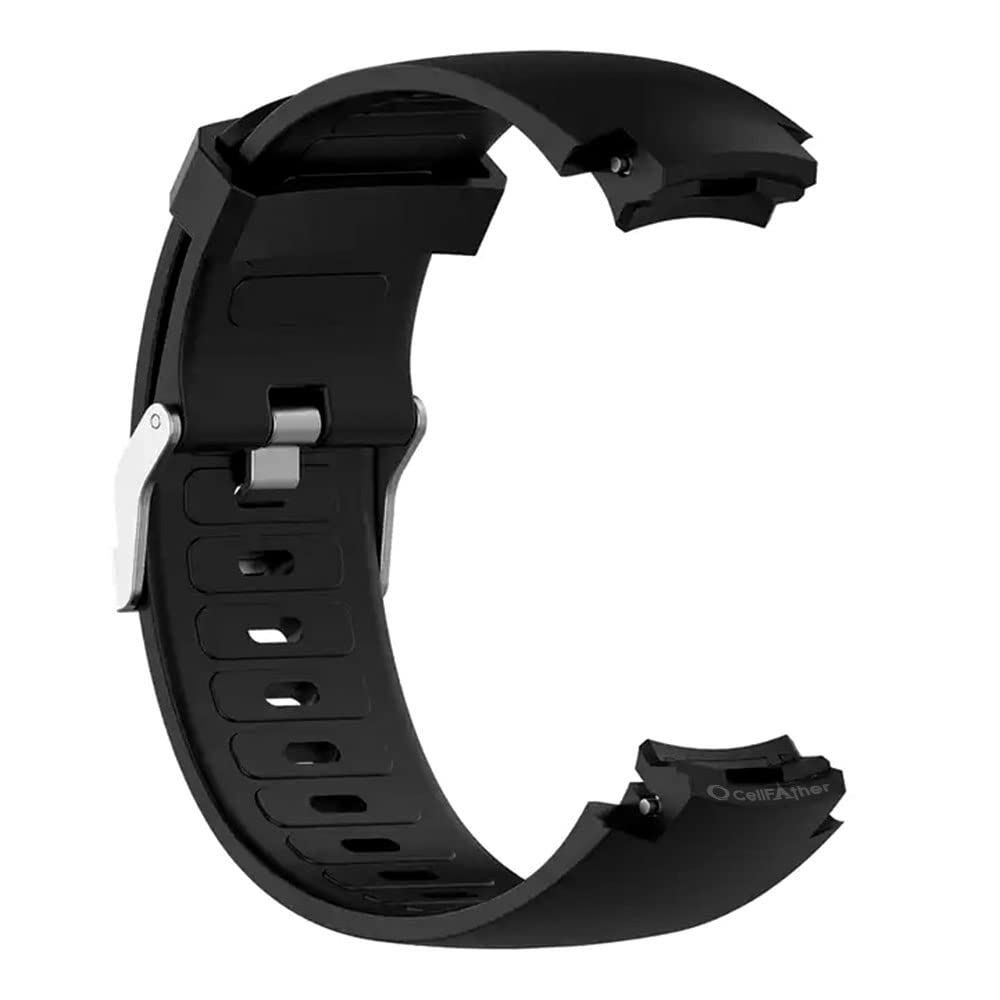 Soft Silicone Replacement Watch Strap Wristband For Huami Amazfit Verge A1801 Model Only Not For Others (Black Color), 2.5 cm