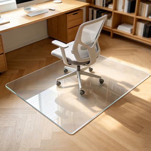 120 x 130 cm ���� �`�F�A�}�b�g ����1.5mm PVC ���ی� �֎q �Q�[�~���O �f�X�N �N���A�}�b�g �����h�~ ����~�� ���g�[�Ή� [���s�A���i]
