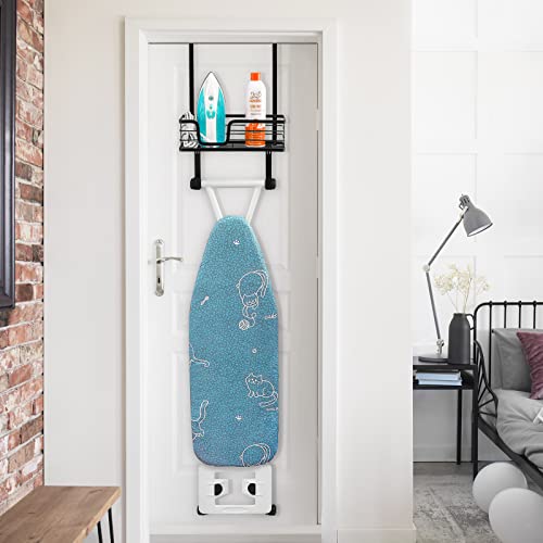 Kes Over The Door Ironing Board Holder Door Mount T Shape Ironing Board Hanger Iron Holder Fit For 1 3/4 Doors Matte Black, Hir500B-Bk #TOP7