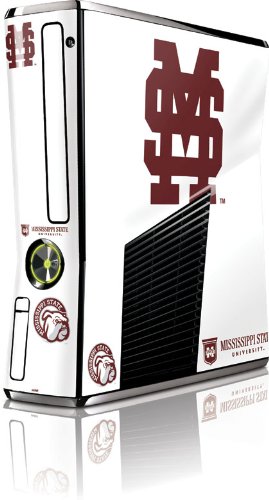 Skinit Interlocking Red M and S Vinyl Skin for Microsoft Xbox 360 Slim (2010)