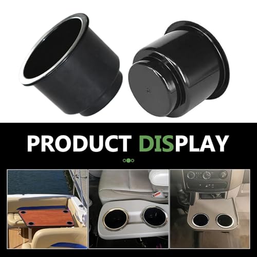 Portavasos Universal para Auto 2 Piezas Negro miniatura 6