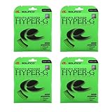Solinco Hyper G Tennis String - 4 Packs (Green, 16g)