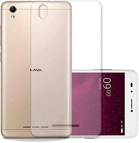 Image of COVERBLACK Rubber Back Cover for Vivo Lava Z 60 (1 GB RAM) - Transparent