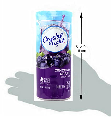 Crystal Light Concord Grape, 12-Quart 2.01-Ounce Canister (Pack Of 4) #TOP4