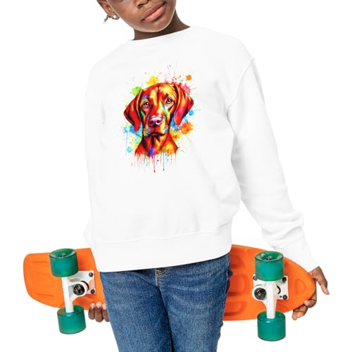 Watercolor Drip Dog Pop Art Colorful Portrait Artwork Adult Youth T-Shirt Hoodie Sweatshirt4