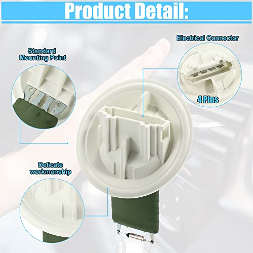 Image of ACROPIX HVAC Blower Motor Resistor Heater Fit for Smart Forfour - Pack of 1 White Green