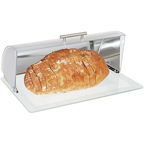 mDesign Brotkasten aus Metall und Glas Cover