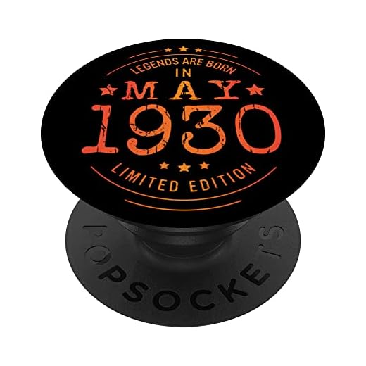 Cumpleaños Mayo 1930 Edición Limitada Regalo Legend May PopSockets PopGrip Intercambiable