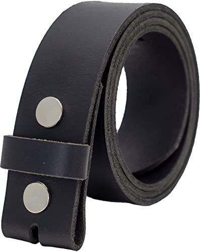 Ashford Ridge Cinturón de piel de grano completo de 40 mm, fabricado en Inglaterra, Negro con tachuelas plateadas, 3XL (122/132 cm cintura) Cover