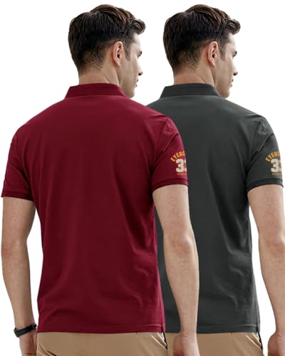 Image of Noble Monk Men's Cotton Blend Regular Fit Polo T-Shirt