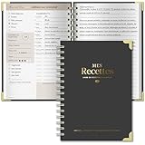 Index catégorisé, recherche de recettes ultra-rapide: 224 pages pour enregistrer intégralement 100 recettes exclusives, avec une table des matières complète et 5 sections prédéfinies : Petit-déjeuner / Entrée / Plat principal / Dessert / En-cas, pour un classement précis et un ciblage instantané de la recette souhaitée. Format compact de 14×21cm, il n’encombre pas le plan de travail de la cuisine et se range très facilement.