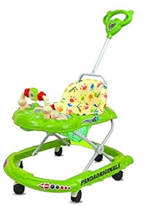 PANDAORIGINALS Baby Walker 111 with Parent Rod (Green)