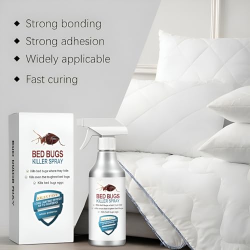 Image of Bed Bug killer Spray- Natural, Herbal Bed Bugs Spray for Long Lasting Protection, Instant Action | Non-Toxic Indoor Cleaning Solution for Mattresses, Carpet, Pillow, Sofha, Blanket, Curtains, 200ML