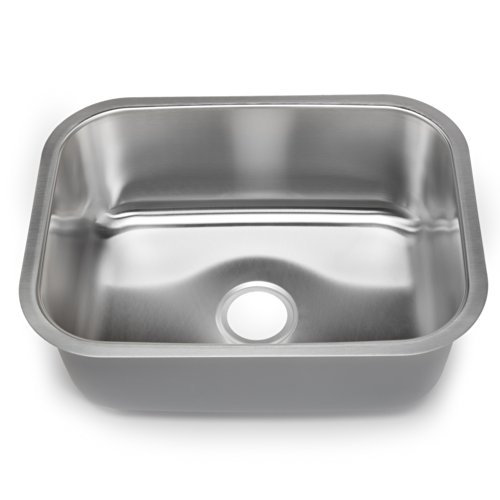 Hahn Chef Series SS006 23-Inch Undermount Single Bowl, Large