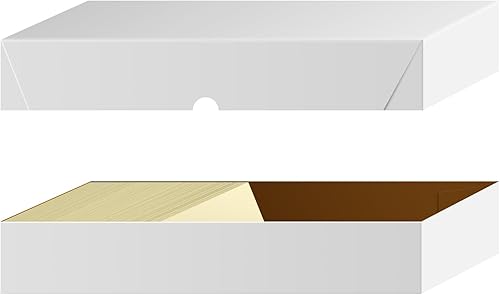 Miniatura 3 de Cajas plegables blancas para tarjetas de presentación, 25 por paquete, (12 x 3 12 x 2 pulgadas)