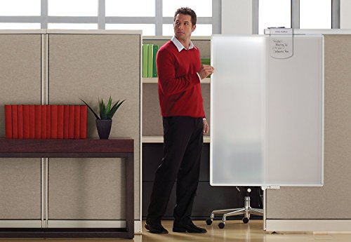 Quartet Workstation Privacy Screen, 36" x 48", For Cubicle or Office, Adjustable Height, Sliding, Sturdy Aluminum Frame, Includes Attachable Whiteboard (WPS1000) - Thumbnail 5