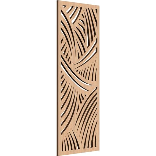 Image of Chester Decorative Pierced Fretwork Wood Wall Panels, 11 3 /8 inchW x 29 3 /8 inchH x 3 /8 inchT, Hickory