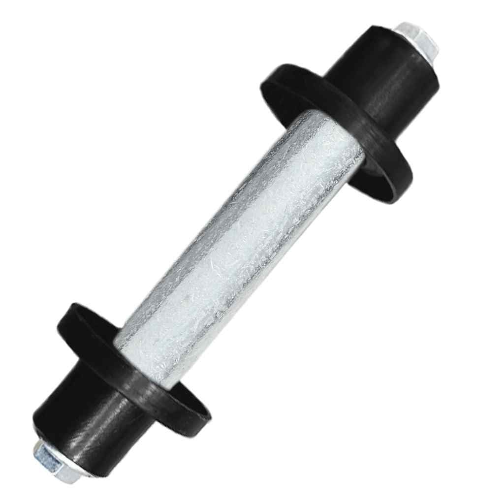 Rueda de carretilla con eje de poliuretano macizo, neumáticos sólidos 4,00 – 8, 390 mm, capacidad de carga 160 kg, para carro, carretilla de mano, ideal para taller, construcción, industria