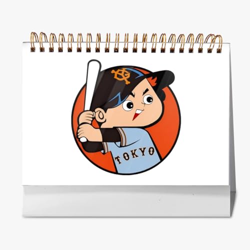 2026年 卓上カレンダー 読売ジャイアンツ カープ坊や 野球応援 デスクトップ カレンダー 小型 月間 書き込み 計画整理用 おしゃれ 記念品 プレゼント 2025年9月?2026年12月