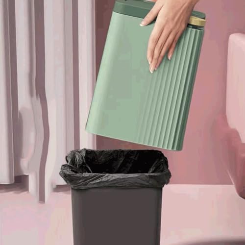 Papelera con barril interior oculto que esconde las bolsas de basura 8