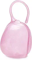Adoleta Bebê Porta-Chupetas Rosa Translucido