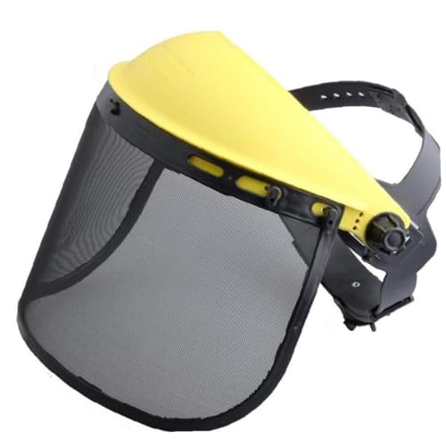 Hilai Visera de Seguridad, Protector facial de seguridad con visera de malla para motosierra, podadora de pértiga