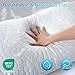 QUTOOL Cooling Pillow for Sleeping, CertiPUR-US Shredded Memory Foam King Pillows Set of 2, Cool Pillow for Hot Sleepers Adjustable Firm Pillow for Side, Back, Stomach Sleepers Soft Yet Support, White
