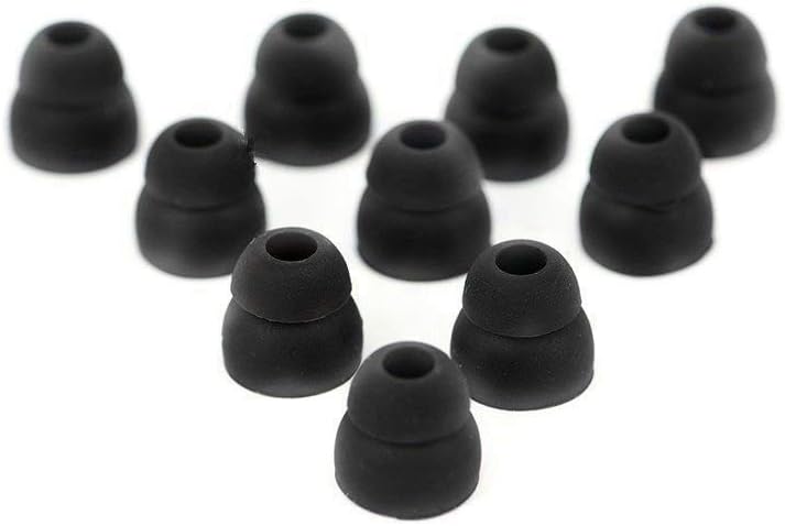 5 Pairs of Double Flange Replacement Earbud Tips fit Powerbeats, LG, Symphoni...