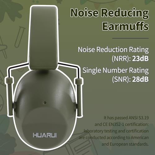 Kids-Noise-Canceling-Headphones-SNR-28dB-Safety-Noise-Reduction-Earmuffs-for-Autism-Sensory-Toddlers-Children-Flying-TravelConcertsFireworksShootingGreen