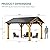 YITAHOME 10x12FT Wood Gazebo Outdoor Hardtop Spruce Frame Canopy with Galvanized Steel Top Pavilion Gable Roof for Lawn, Garden and Balcony