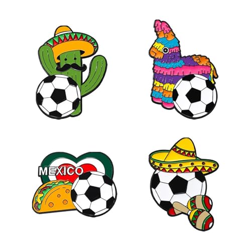 Badge Coupe du monde 2026 broche émail pour customiser un sac de foot