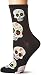 Socksmith Women's Socks Big Muertos Skull Crew Black/White 1pair, One Size