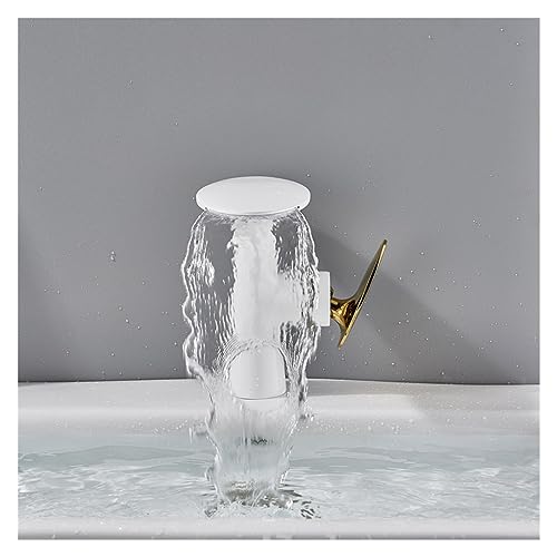 Robinet de lavabo cascade noir mitigeur de rénovation avec plaque de base