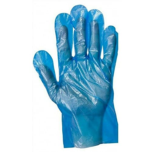 Guantes desechables de plástico de polietileno para manipulación de alimentos, limpieza, cocina, contadores de alimentos, manualidades, coloración del cabello, sanitarios, multiusos, sin polvo ni