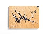 Tim Ford Lake Tennessee Custom Lake Map