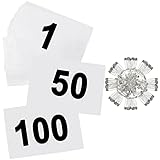 Echolife Running Bibs Competitor Number with Safety Pins, Tearproof Waterproof 5.9" x 7.9" for Marat