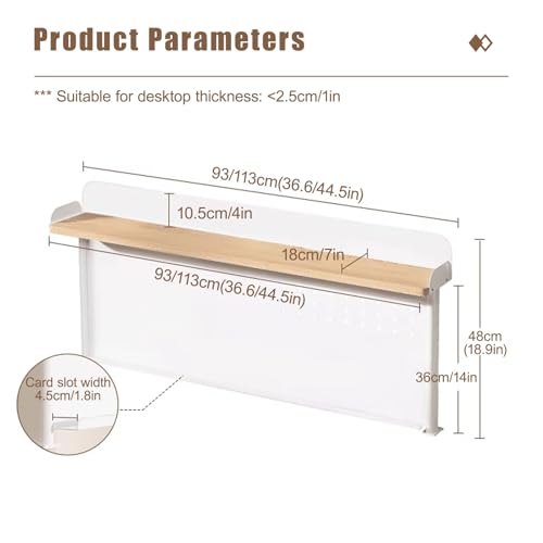Présentoir grillagé modulable avec panneau perforé pour bureau - 3