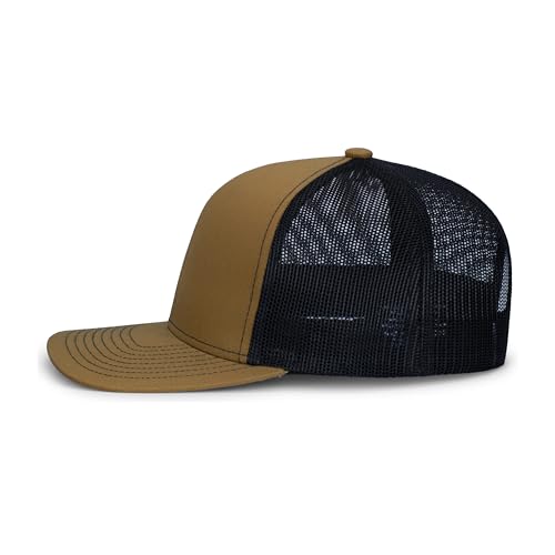Image of Pacific Headwear Contrast Stitch Trucker Snapback