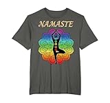 Meditation Mandala Design for Girls and Women 7 Chakra Namaste Reiki Kundalini Yoga Camiseta Unisex Adulto Black S