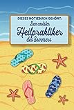  Dieses Notizbuch gehört dem coolsten Heilpraktiker des Sommers: blanko A5 Notizbuch liniert mit über 100 Seiten Geschenkidee - Strand und Sommer Softcover