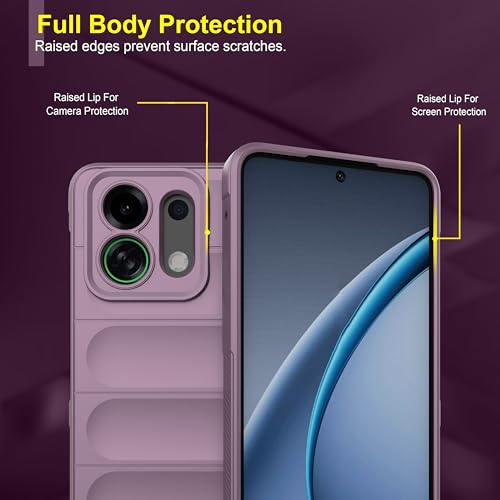Image of Zapcase Back Case Cover for Oppo K13 Turbo 5G | Compatible for Oppo K13 Turbo 5G Back Cover | Liquid Silicon Magic Case with Camera Protection | Lavender